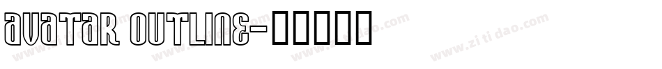 Avatar Outline字体转换
